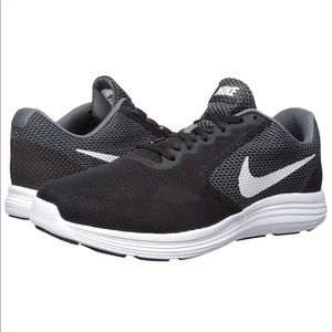 Black Nike Revolution 3 Running Shoes